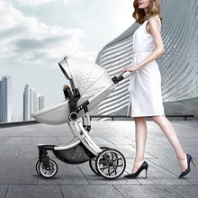 Детская коляска, расширяющаяся и удлиняющаяся, с высоким ландшафтом, откидывающаяся, складная коляска, четыре сезона, общая