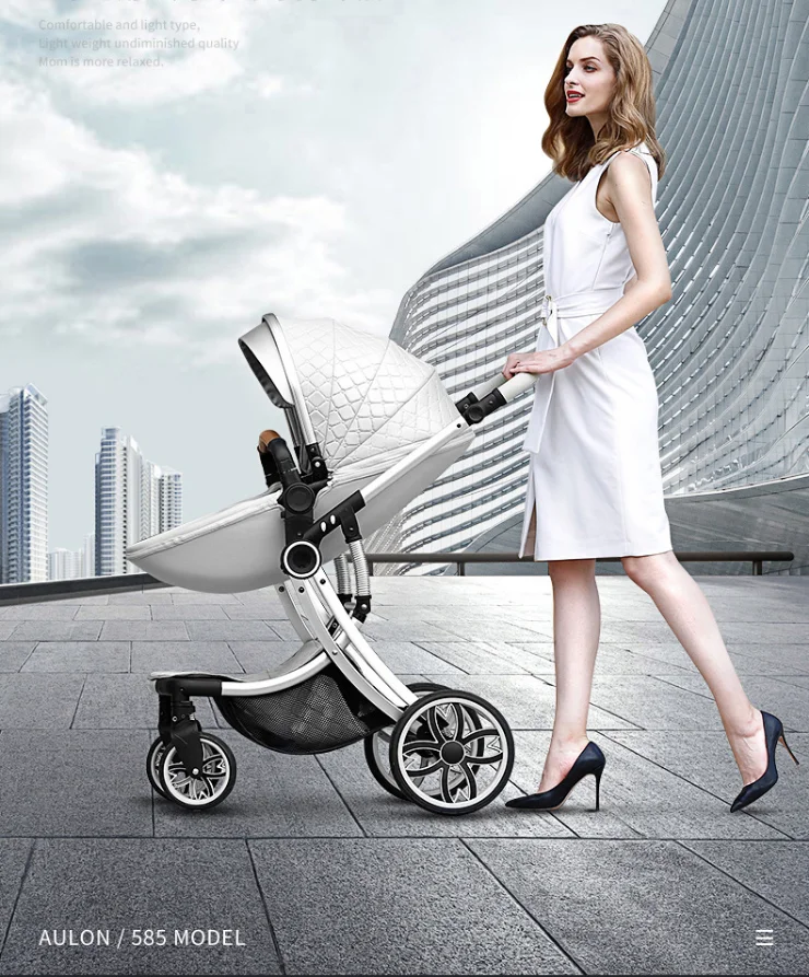 

Baby stroller Widening and Lengthening of High Landscape Reclining folding stroller Four Seasons General