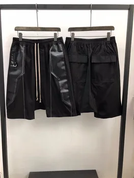 

19ss Owen Seak Men Casual Short Harem Gothic Style Men's Clothing Sweatpants Summer Women Loose Black Short Size XL