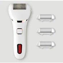 Электрический педикюрный шлифовальный пилка для ног комплект 2 скорости для удаления мозолей ног USB заряжаемый моющийся+ 3 Сменные Роликовые головки
