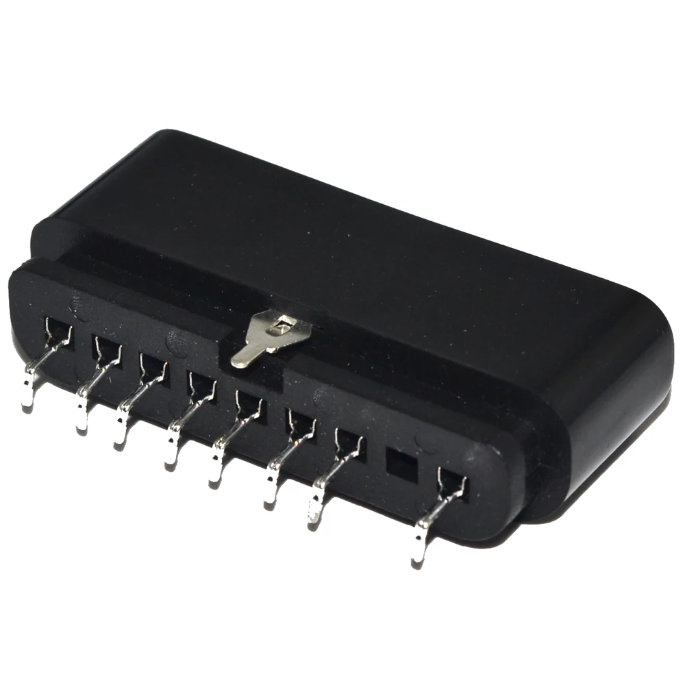 2pcs Replacement 9 Pin 90 Degrees Female Connector Game Controller