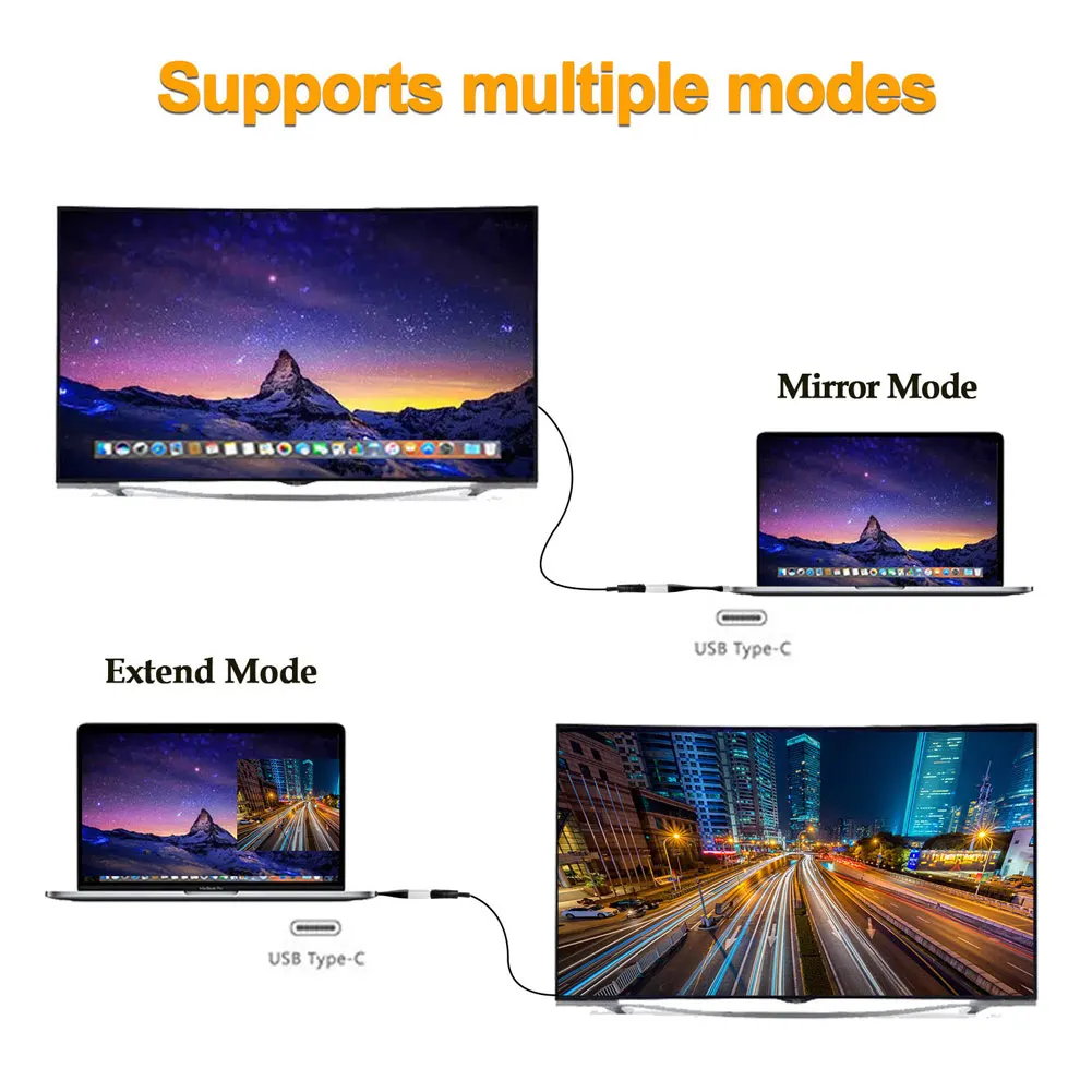 Недавно Тип C USB-C к HDMI Кабель-адаптер 4 K для Samsung Galaxy S8 S9 плюс Примечание 8 Macbook