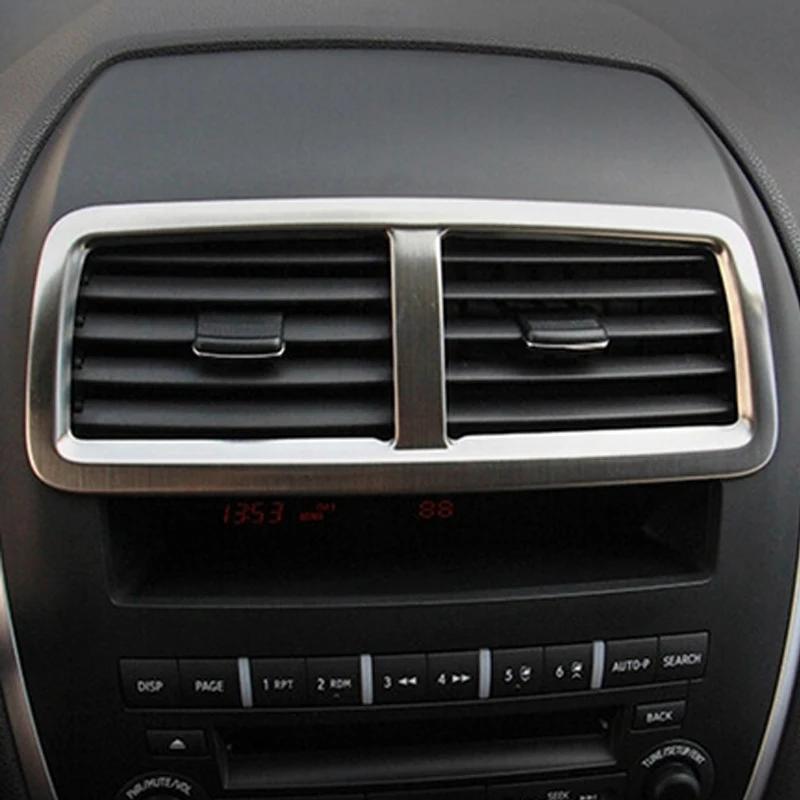 

Car Covers Car-styling Conditioning Outlet Decoration Circle Cover For Mitsubishi ASX 2011 2012 2013 Auto Parts Car Decals 1 Pc