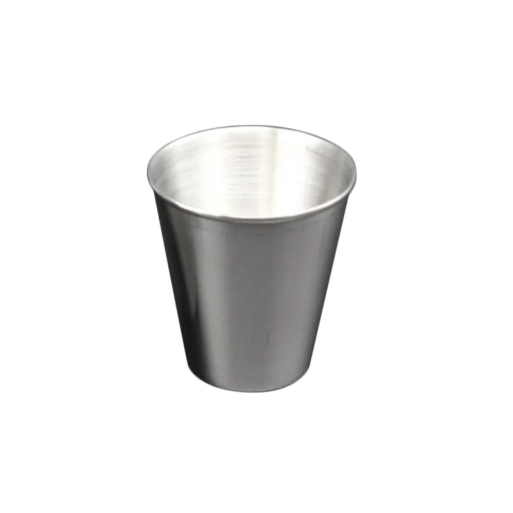 

30ML Stainless Steel Camping Tableware Compact Size Cover Mug Camping Cups for Outdoor Travel Party 2018 Dropshipping