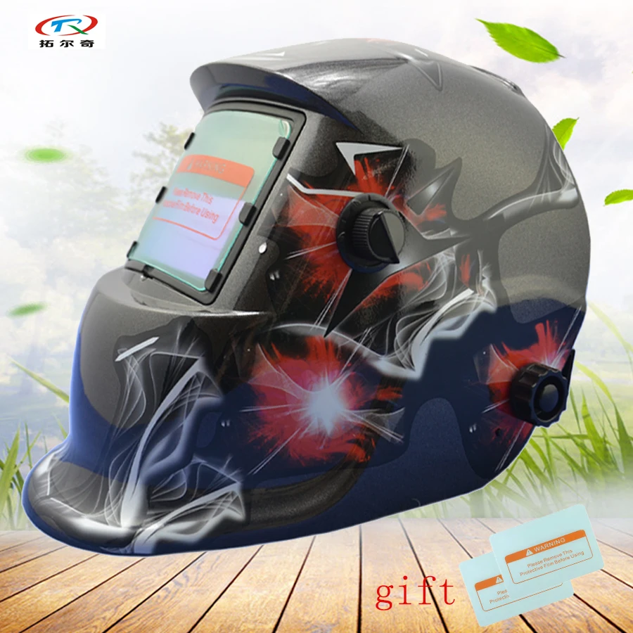 

black Auto Darkening Welding Helmet Solar Power inner battery Welding mask MIG TIG Shading Grinding welder mask HD36(2200DE)