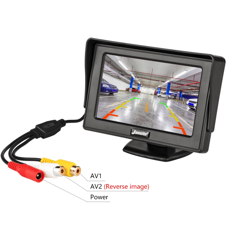 Автомобильный монитор 4," экран для камеры заднего вида TFT LCD дисплей HD цифровой цветной 4,3 дюймов PAL/NTSC 480x272
