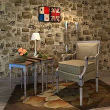 Английские обои с буквами в винтажном стиле лофт Бар Кафе Ресторан индивидуальная газета карета обои Бытовая Наклейка на стену