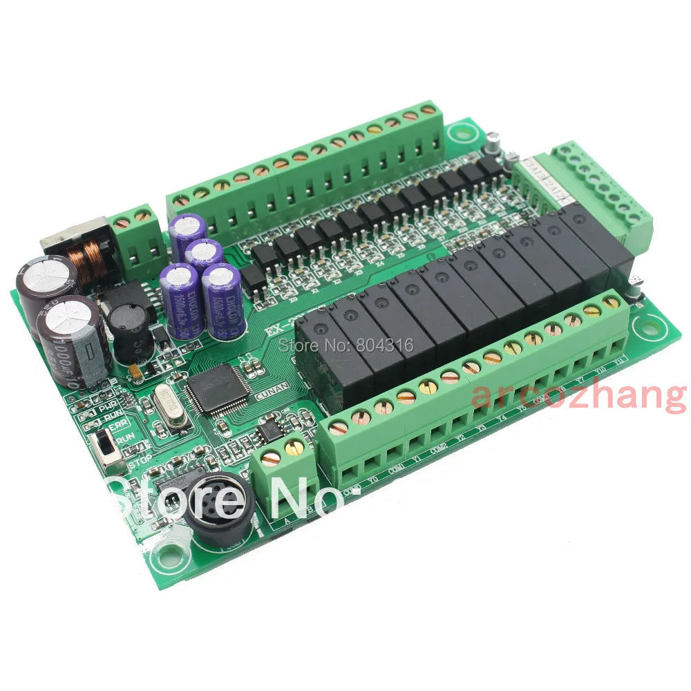 FX1S 22MR 4AD PLC controller board 12DI 10DO 4AI 4 Analog Input RS484 Modbus compatible