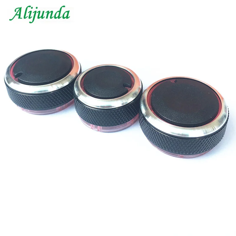 

Aluminum alloy air conditioning knob AC Knob For Volkswagen VW POLO 2004-2013 Car Air Conditioning heat control Switch knob 3pcs