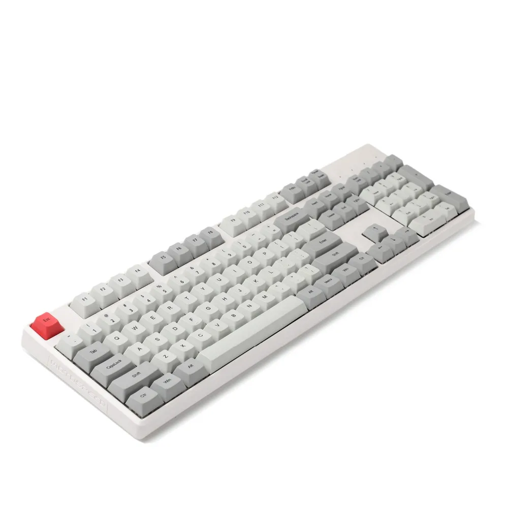 YMDK Вишневый профиль ANSI 61 87 104 краситель-Sub толстый pbt Keyset серый Keycap для Cherry MX Переключатель механический