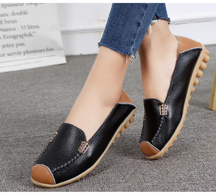 AH 3592 New Spring Autumn Genuine Women Flats Shoes - 6