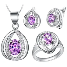 NEW set of 925 sets of sterling silver custom high-end European and American high-end luxury jewelry sets genuine 925 silver inlay and nephrite jade white set of two sets of ring jewelry set of jade sets