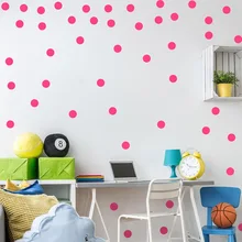 1 sheet 3/4/5 cm Dots Circles Removable Vinyl Wall Stickers Home Decor Wallpaper Warm Layout Baby Kids Bedroom Wall Art Decal