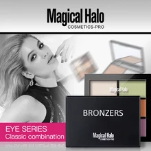 Макияж пудра Контур Палитра Высокое Qualitity Косметика 6 Цвет Bronzing вставить+ двойной Цвет Бронзирующая пудра Наборы