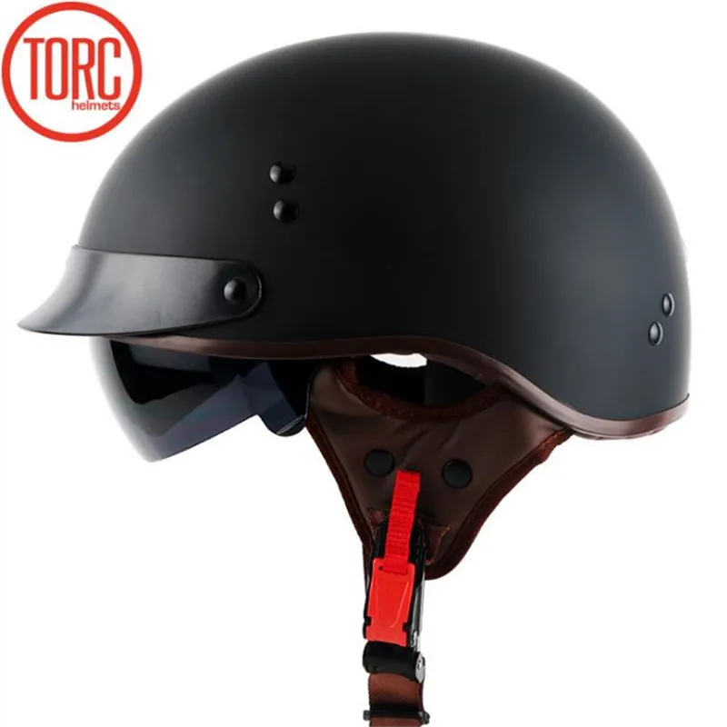 TORC T55 half face helmet DOT approved motorcycle helmet with internal