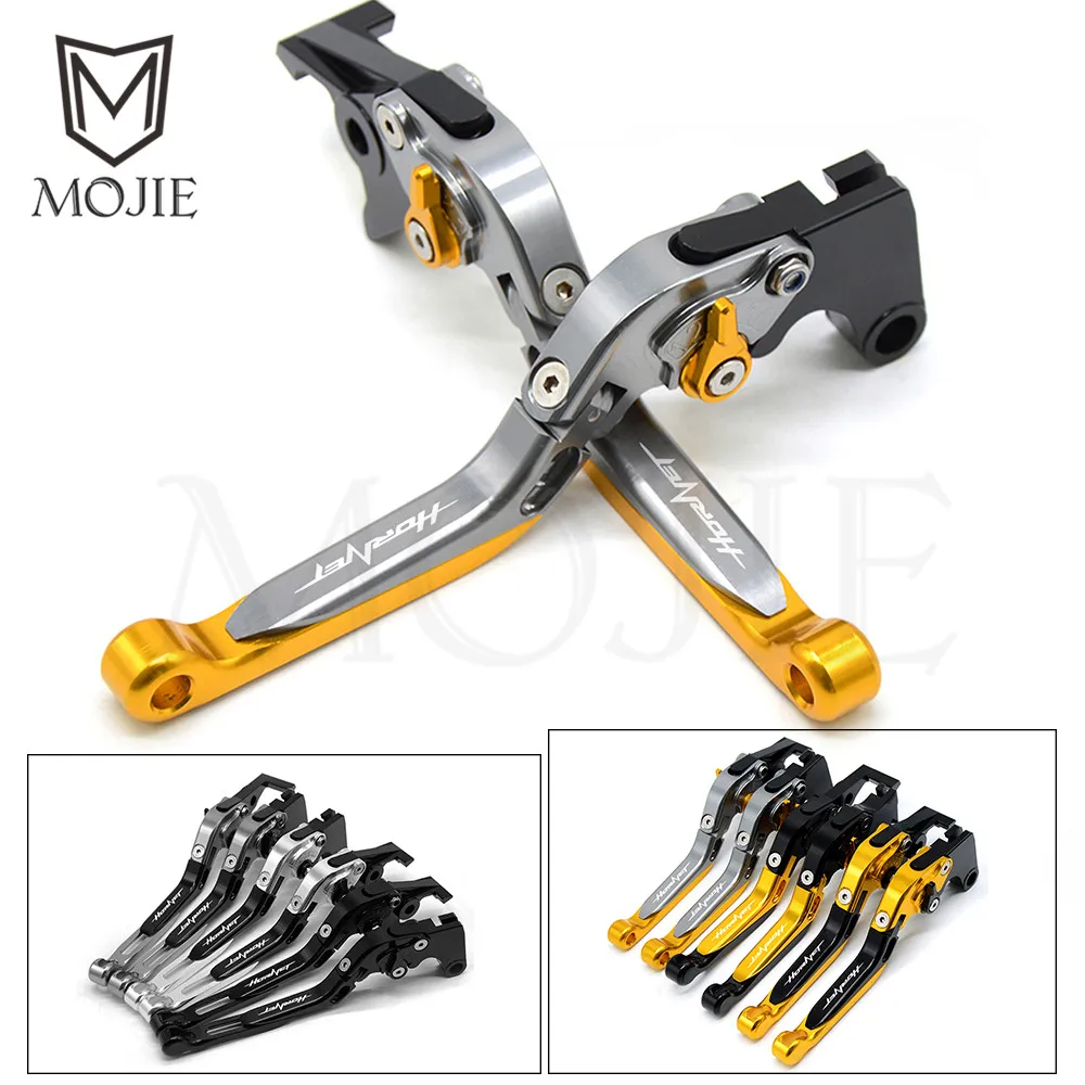

For HONDA CB900F Hornet CB919 CB 919 900F 900 F 2001-2008 Motorcycle Adjustable CNC Aluminum Brake Clutch Levers Set Hornet Logo