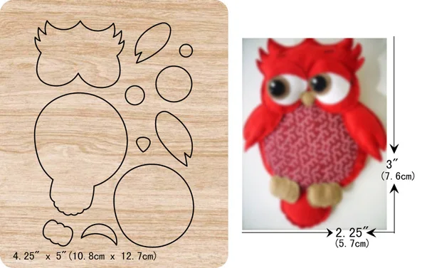 

New owl wooden dies cutting dies for scrapbooking Multiple sizes V-2027