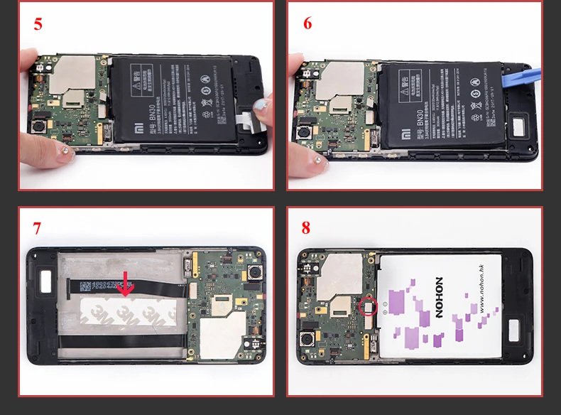 Nohon Mobile Phone Battery For Xiaomi Redmi 4A BN30 Redmi4A Bateria Details (7)