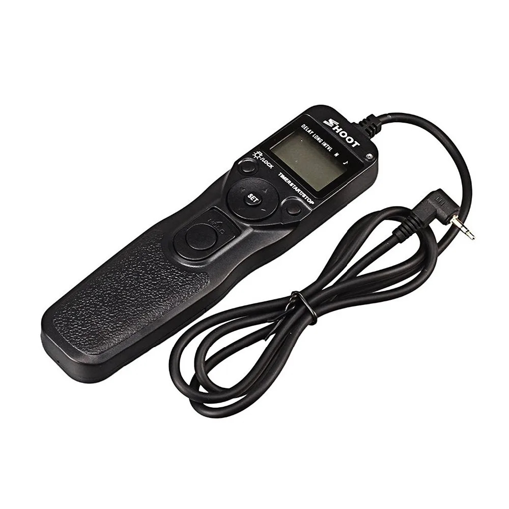 SHOOT RS 60E3 LCD Timer Shutter Remote Release Control Cord Trigger for