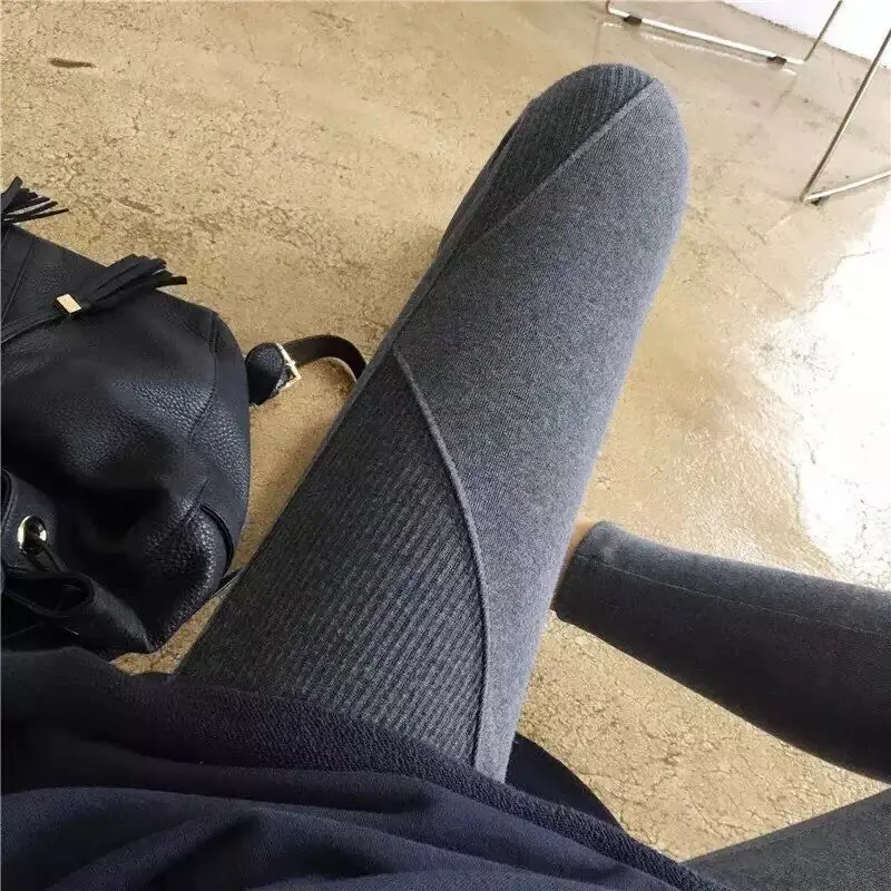 

2018 new Maternity winter leggings pregnant leggings pure cotton thread elastic thin outer wear pregnant clothes