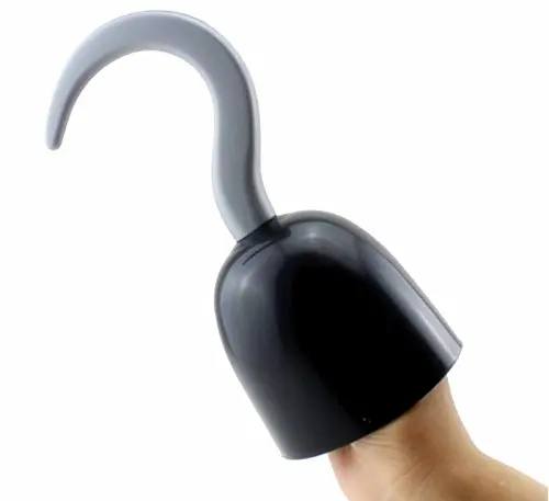 

Pirate Captain Masquerade Props Black Plastic Hook Costume Accessory