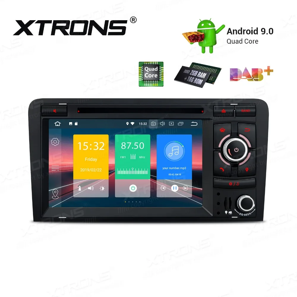 XTRONS Plug & Play дизайн Android 9 0 Стерео DVD мультимедиа плеер для автомобиля Audi A3 8P S3 RS3