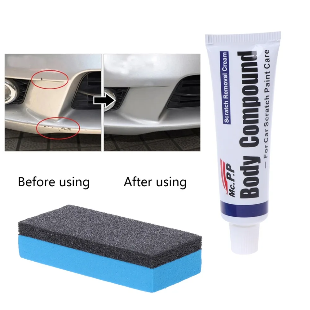 

OOTDTY Car Scratch Repair Tool Auto Accessories Fix It Car Wax Car Body Compound Scratch Repair Kits Auto Body Compound Care Set