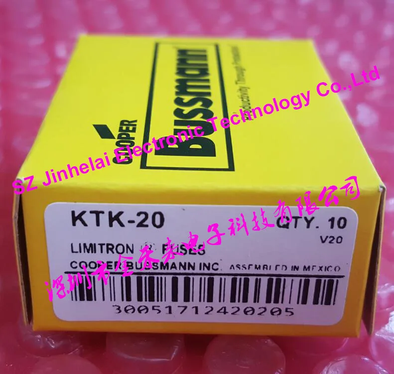 

New and original KTK-20 Fast-acting Supplemental fuses 20A 600V 10*38mm