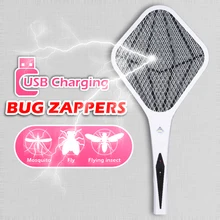 USB charging electric mosquito swatter LED With Lights Bug zappers Fly mosquito killer Pest control 3