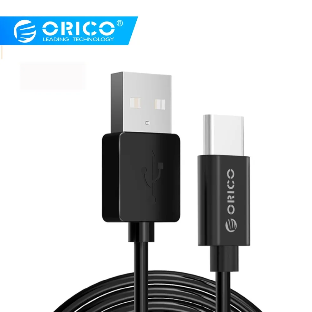 Кабель ORICO Usb type-C, 1 м, 2 А, быстрая зарядка и синхронизация данных, Usb C, зарядный кабель для телефона samsung S9, S8, Note 8, Xiaomi mi6, huawei