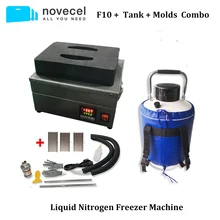 FS06 F10 морозильник с жидким азотом Экран сепаратор/дробилка для переработки со встроенным насосом+ 10L топ на бретелях+ Формочки Для samsung край Стекло разделения