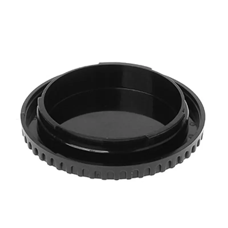 Задняя крышка для объектива теле Кепки Камера набор крышек для пыли с резьбовым креплением защиты Пластик черного цвета Сменный кабель для цифровой однообъективной зеркальной камеры Canon EOS EF EFS 5DII 5diii 6D - Цвет: 2