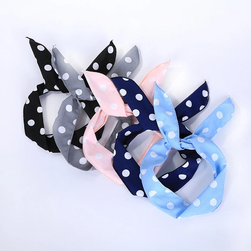 Fashion Women fabric DIY Ties Band Hairbands Headbands for Women Girls Hair Accessories Multi-colors Print Headwear (18)