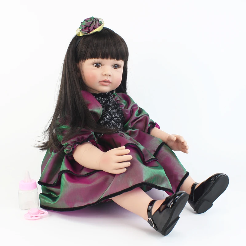 

55cm Vinyl Silicone Reborn Baby Doll Toy Like Real Toddler Princess Alive Bebe Babies Doll Girl Gift Brinquedos Play House Toy