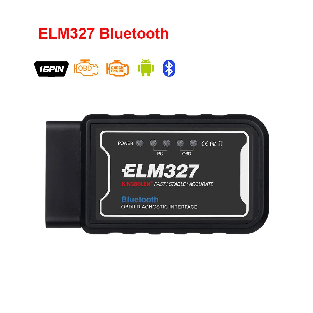 ELM327 V1.5 Bluetooth/wifi с чипом PIC18F25K80 Kingbolen ELM 327 OBD2 диагностический инструмент для Android/IOS/PC OBDII автоматический сканер - Цвет: ELM327 Bluetooth