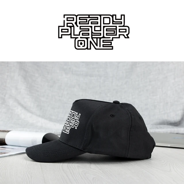 2018 Science Fiction Movie Ready Player One Cosplay Hats Black Strapback Unisex Adjustable Baseball Caps