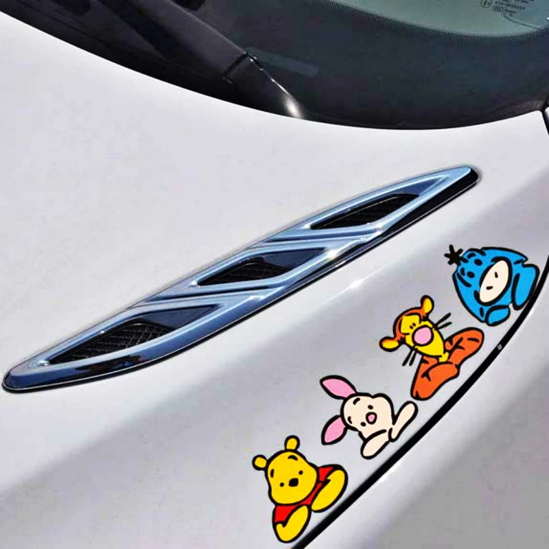 Etie سيارة اكسسوارات المتفرجين مضحك ويني بوه ملصقا صائق ل دراجة نارية لوح التزلج شيفروليه أوبل بيجو هيونداي كيا لادا