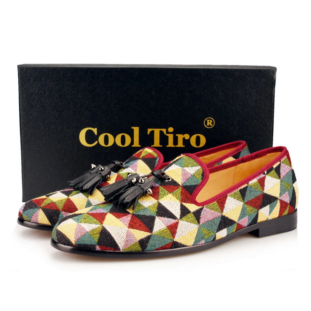 Men Loafers Tassel Slippers Flat  (5)