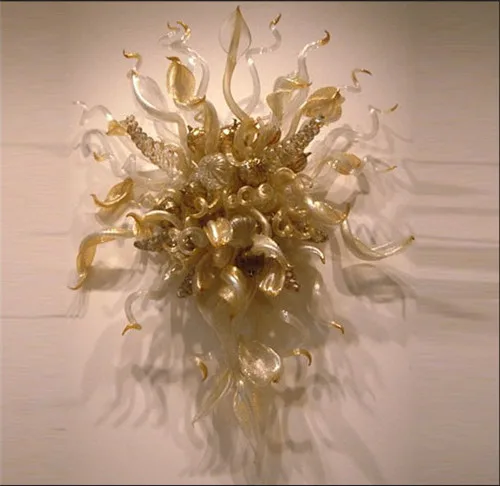 

LRW006-Glass Flower Design Murano Glass Wall Decoration Light