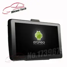 7 Inch Car GPS Navigation 8GB 512MB Android 4.4.2 AV-IN WIFI FM Function Tablet PC Truck vehicle gps Free Map