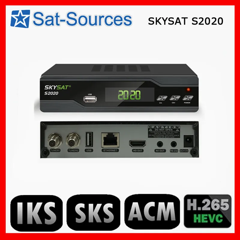 [Подлинный] SKYSAT S2020 двойной тюнер спутниковый приемник IKS SKS ACM IPTV M3U H.265 самый