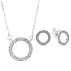 Boosbiy-ensemble de bijoux pour femmes, ensemble de bijoux, collier, boucles d'oreilles, rond, Zircon cubique, vente en gros, cadeau de saint valentin ► Photo 2/6