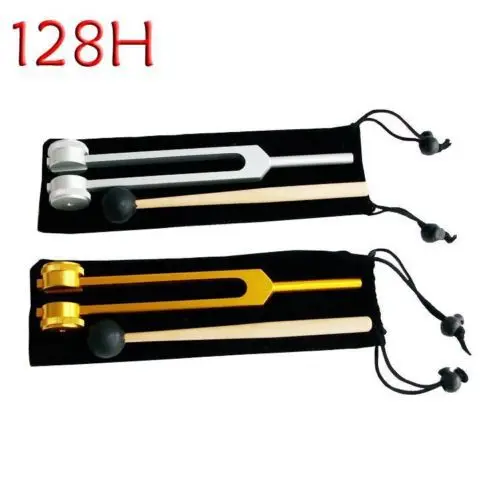 

Tuning-ford Medical Neurological Tuning Fork Sets for Sound Healing Therapy Aluminum Alloy 128hz with hammer and bag free