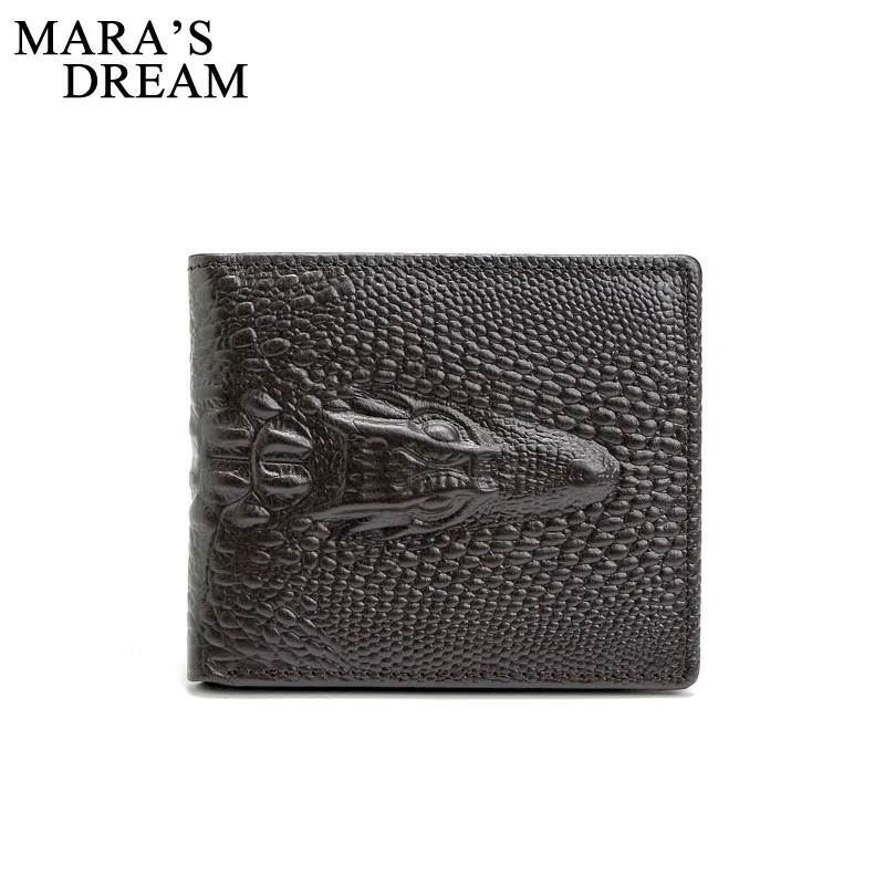 

Mara's Dream Genuine Leather Retro Men Wallets High Quality Famous Brand Hasp Design Male Walet Card Holder for Men's Purse Cart