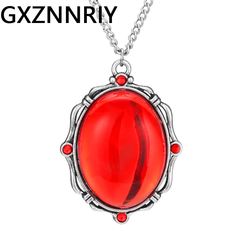 red pendant necklace