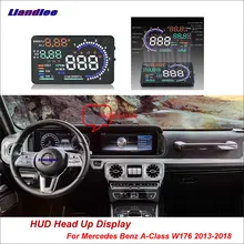 Liandlee полная функция HUD Автомобильный дисплей для Mercedes Benz A-Class W176 безопасный экран вождения OBD данные проектор лобовое стекло