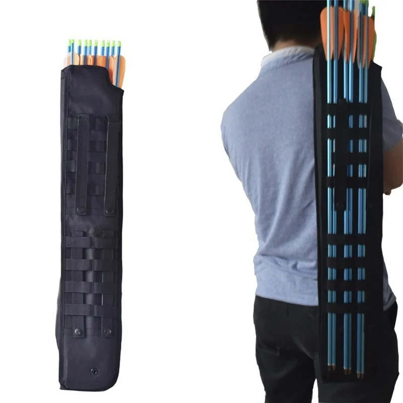 Arcos de Caça e Setas Bolsa de Tiro com Arco Case de Seta Multi-função Rifle Bainha Mochila Coldre Ombro Case Estilingue Molle Quiver 4 Arco e flecha