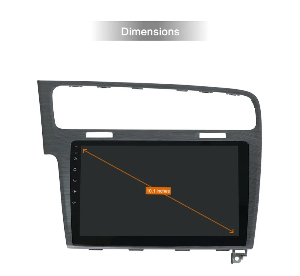 Flash Deal 10.1" android car multimedia player gps for volkswagen Golf 2013/2014/2015 audio car radio stereo GPS Navi bluetooth wifi 1