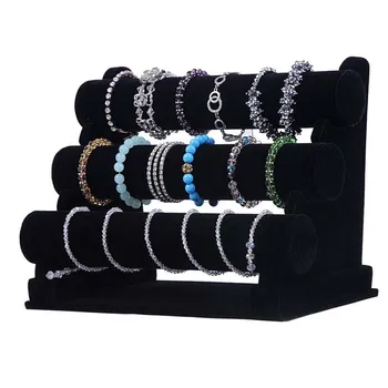 

31*23*18cm 3-Tier Jewelry Bracelet Watch Bangle Display Holder Stand Showcase T-bar Stand Rack Bracele Holder