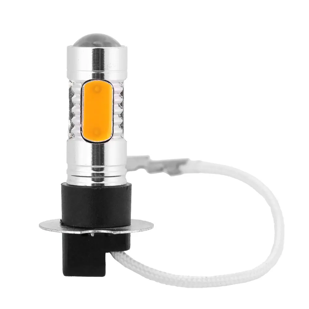 

H3 Amber Energy Saving LED Car Fog Lights Bulbs Automobile Essential Part
